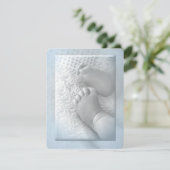 Bébé garçon Baptême Invitation (Debout devant)