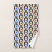 Bébé Garçon Cœur Hérisson Motif (Serviette à main)