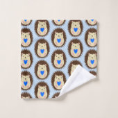 Bébé Garçon Cœur Hérisson Motif (Gant de toilette)