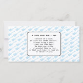 BÉBÉ GARÇON DOUCHE CONCERT INVITATION TICKET (Dos)