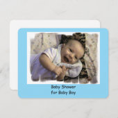 Bébé garçon douche Invitations (Devant / Derrière)