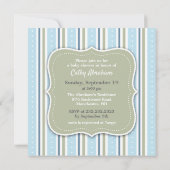 Bébé garçon douche plat Invitation (Dos)