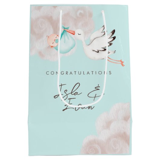 Bébé garçon douche sac cadeau (Dos)