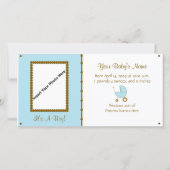 Bébé garçon Faire-part (Devant)