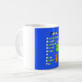 Bébé Garçon Grossesse Acronyme Mug (Devant gauche)