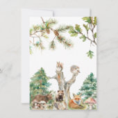 Bébé garçon mignon douche Invitations (Dos)