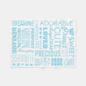 Bébé Garçon polaire princière couverture (Devant (Horizontal))