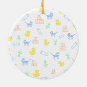 Bébé Garçon premier ornement de Noël (Dos)