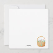 BÉBÉ GARÇON Première carte de Pâques, 1er lapin de (Dos)