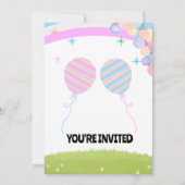 Bébé Genre Reveal Party Invitation (Dos)
