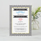 Bébé Genre Reveal Party Invitation (Debout devant)