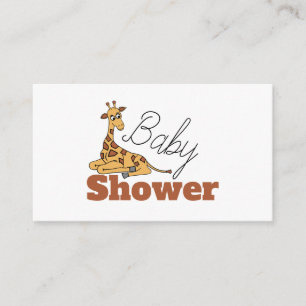 Bébé girafe, Invitation billet Baby Shower