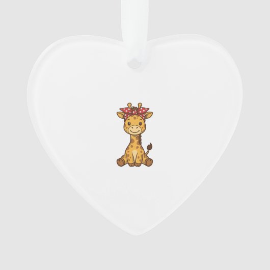 Bébé girafe mignon avec noeud papillon design vect (devant)