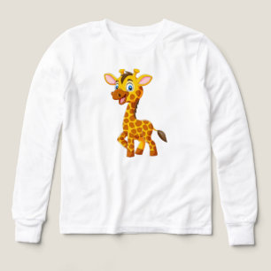 Bébé girafe mignon souriant dessin animé-35280