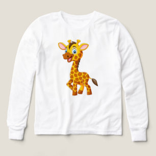 Bébé girafe mignon souriant dessin animé-35280