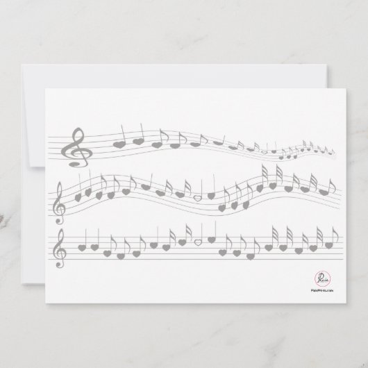 Bébé Grand Piano Invitation (Dos)
