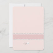 Bébé habillé sur une invitation à la douche en lig (Dos)