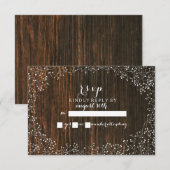 Bébé haleine bois de barnwood inspiré RSVP (Devant / Derrière)