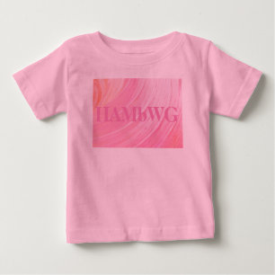 Bébé HAMbWG - T-shirt pour enfants - Pink Swirl w Logo