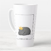 Bébé Hippopotame Pygmée - Mug Latte (Angle gauche)