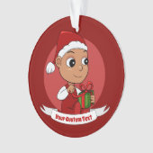 Bébé hispanique mignon avec dessin animé casquette (devant)