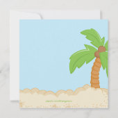 Bébé Hula Boy Invitation pour le premier anniversa (Dos)