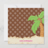 Bébé Hula Girl Baby shower Invitation (Dos)