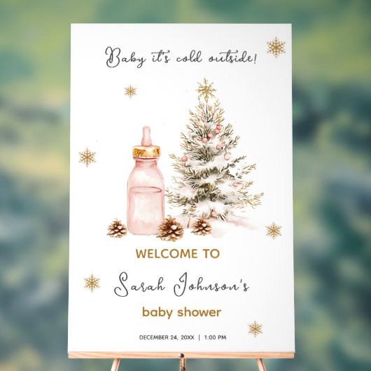 Bébé il fait froid à l'extérieur du Baby shower d' (Neutre)