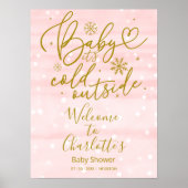 Bébé Il fait froid dehors Affiche de bienvenue Bab (Devant)