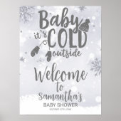 Bébé Il fait froid dehors Affiche de bienvenue Bab (Devant)