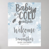 Bébé Il fait froid dehors Affiche de bienvenue Bab (Devant)