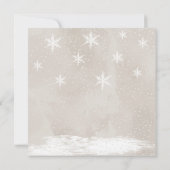 Bébé il fait froid dehors baby shower carte blanch (Dos)