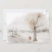 Bébé il fait froid dehors Carte de remerciements d (Dos)