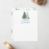 Bébé il fait froid dehors Carte de vœux (Devant/Arrière en situation)