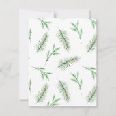 Bébé il fait froid dehors Carte de vœux (Dos)