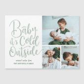 Bébé Il fait froid dehors Carte photo de vacances  (Devant)