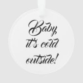 Bébé il fait froid dehors coutume drôle Noël (dos)