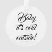 Bébé il fait froid dehors coutume drôle Noël (devant)