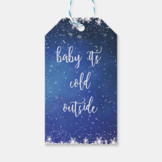 Bébé Il fait froid dehors - étiquette cadeau de va