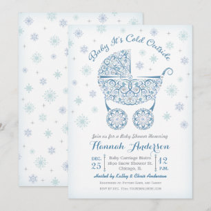 Bébé il fait froid dehors, invitation à la douche