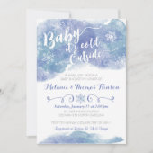 Bébé, il fait froid dehors Invitation au Baby show (Devant)