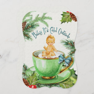 Bébé il fait froid dehors Invitation Baby shower