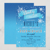 BÉBÉ Il fait froid dehors Invitation BABY SHOWER (Devant / Derrière)