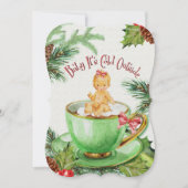 Bébé Il fait froid dehors | Invitation Baby shower (Devant)