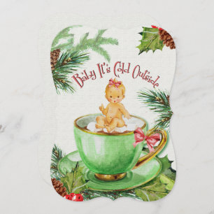 Bébé il fait froid dehors Invitation Baby shower