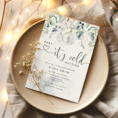 Bébé il fait froid dehors invitation baby shower