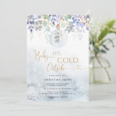 Bébé il fait froid dehors invitation baby shower (Debout devant)