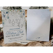 Bébé il fait froid dehors invitation Baby shower W
