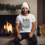 Bébé Il fait froid dehors l'hiver<br><div class="desc">Un tee de style calligraphie écrit à la main pour l'hiver,  avec des flocons de neige autour d'un dicton : bébé il fait froid dehors". Obtenez-en un pour vous-même et votre autre significatif.</div>