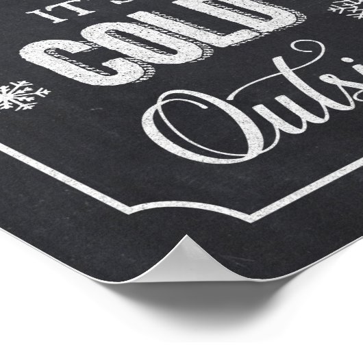 Bébé Il fait froid dehors panneau de tableau de bo (Coin)